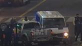 VIDEO Evadió un control, chocó una camioneta, peleó con inspectores, se escapó corriendo y terminó detenido