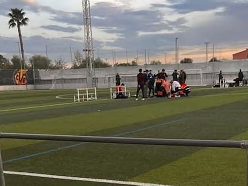 Suspenden un partido de la cantera del Villarreal tras desplomarse un entrenador