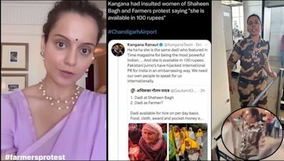 'Meri Maa Baithi Thi Wahan..': Angry CISF constable, who slapped Kangana Ranaut for 'Rs 100 Tweet' against Farmers' Protest, suspended