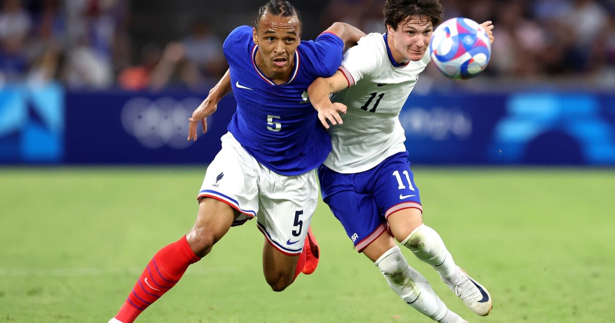 The U.S. men's soccer team opens the Paris Olympics with a tough loss against France