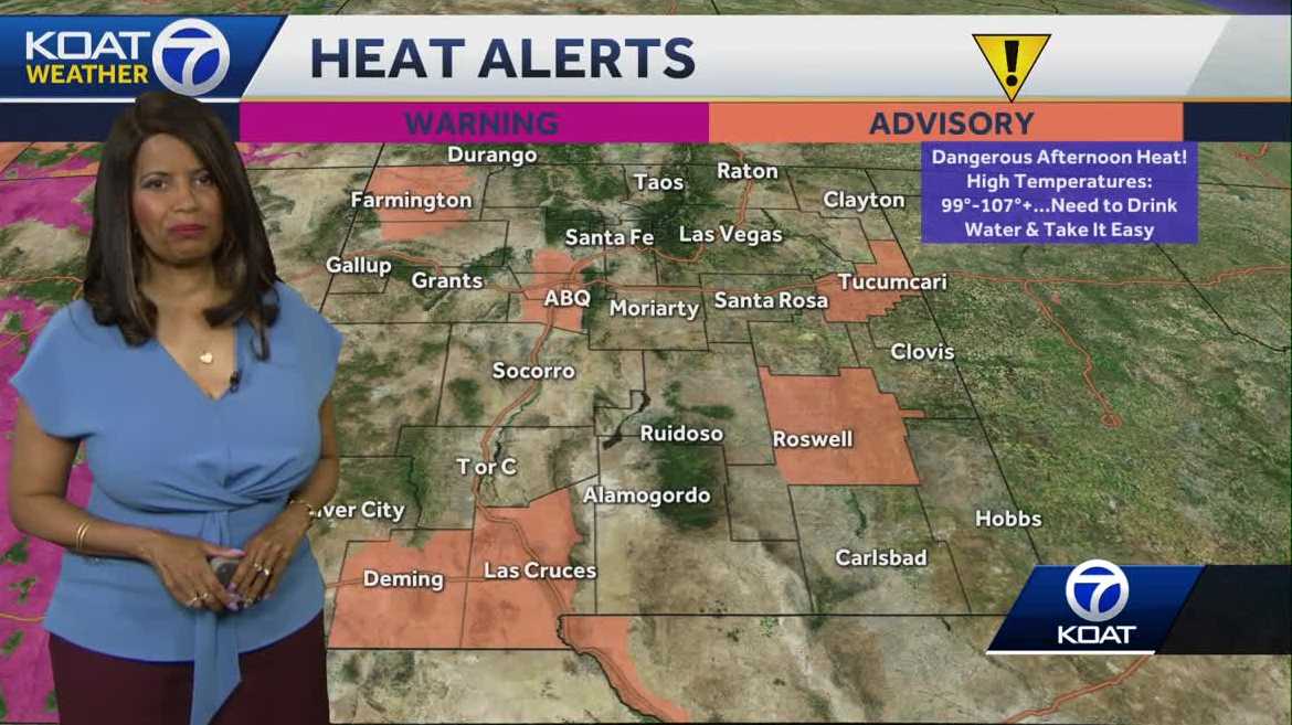 Heat advisory across New Mexico, including Albuquerque