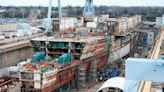 Military shipbuilder Huntington beats Q1 estimates, shares down 12% on weak profit margins