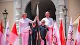 Albert, Charlène, Gabriella et Jacques, une famille olympique pour porter la flamme à Monaco