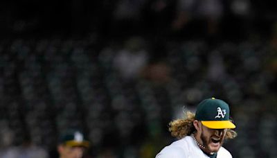 Joey Estes goes the distance and Athletics beat Angels 5-0