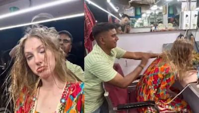 Russian Girl's Unique Massage Experience At A Mumbai Barber Shop - News18