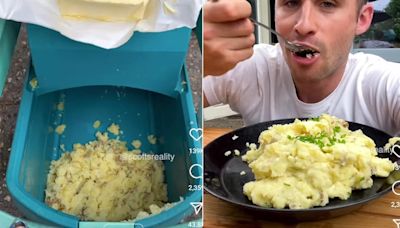 Watch: Man's Unconventional Mashed Potato Hack Leaves Internet Disgusted