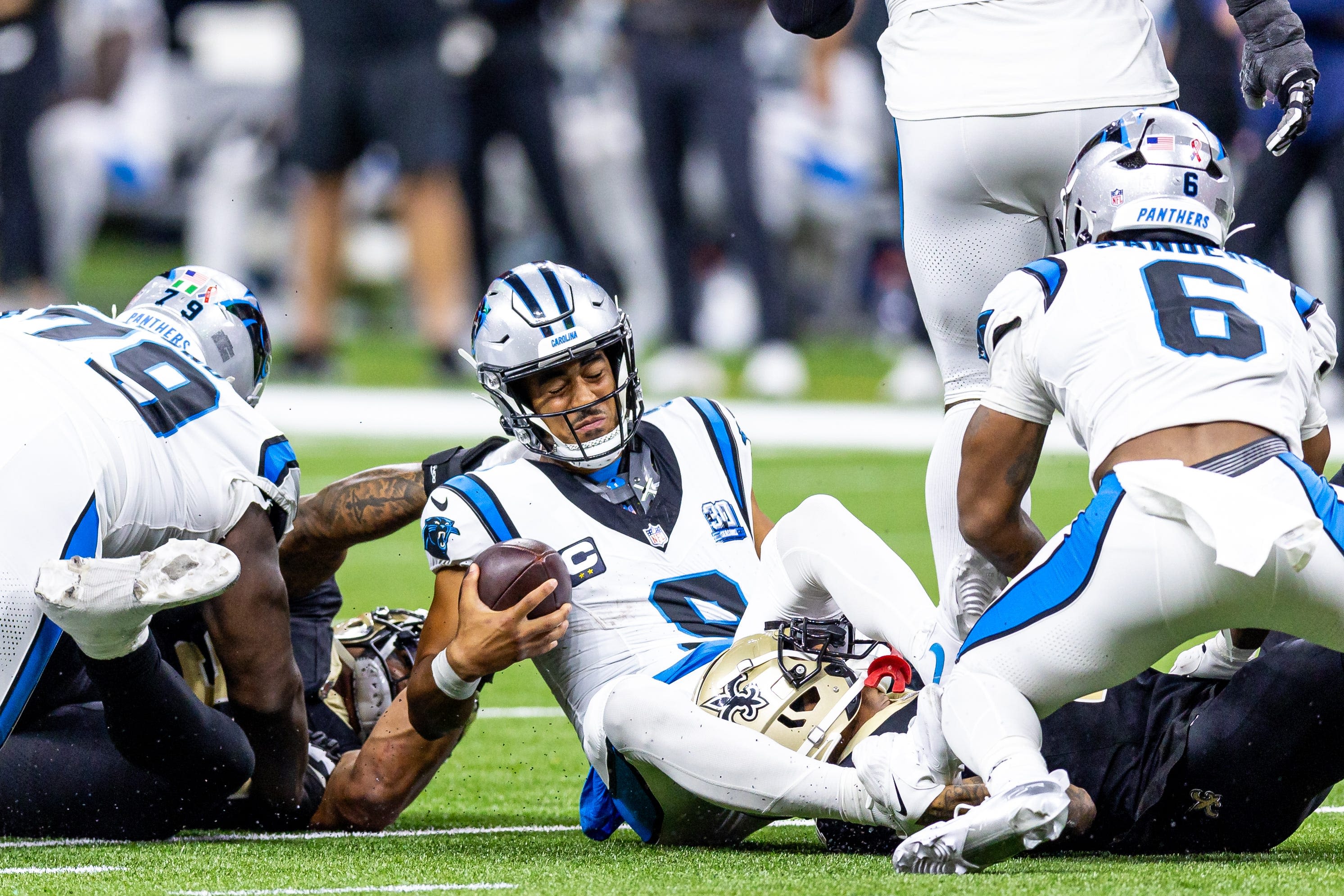 Country music star Luke Combs among Panthers fans already fed up after Week 1