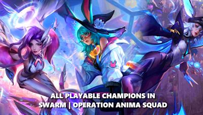 All Playable Champions In The LoL Swarm Anima Squad Event