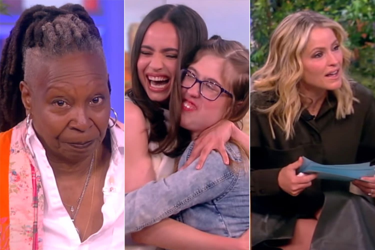 Whoopi Goldberg cried on 'The View' as Sofia Carson surprised cancer patient