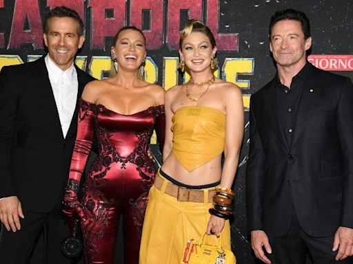 Blake Lively and Gigi Hadid Embrace High-fashion Cosplay at ‘Deadpool & Wolverine’ Premiere in Atelier Versace and Miu Miu