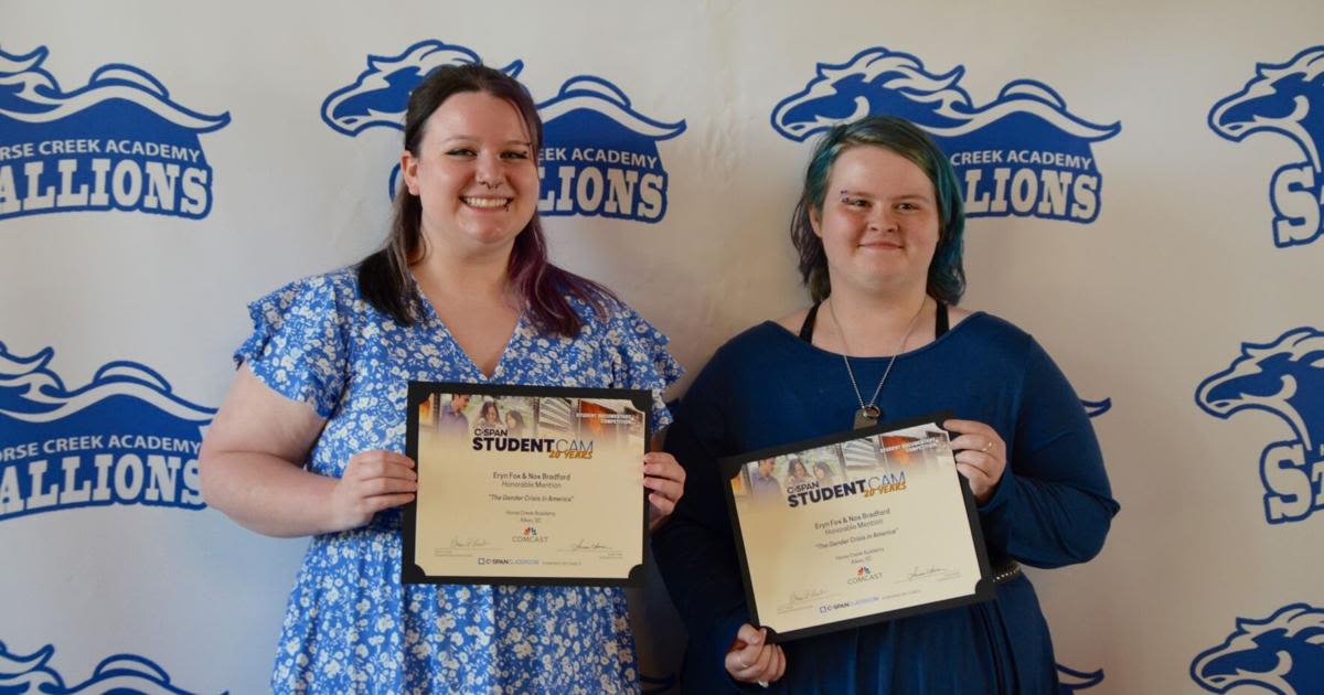 C-SPAN visits Horse Creek Academy to recognize students who placed in filmmaking competition