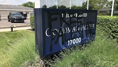 Goodman Acker law firm in Southfield vandalized with anti-Israel graffiti, spray paint