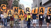 Incredible pictures show scale of Tenerife protest as 120k march against tourism