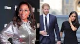 Oprah sparks backlash for suggesting Queen’s death could give Harry and Meghan ‘opportunity for peacemaking’