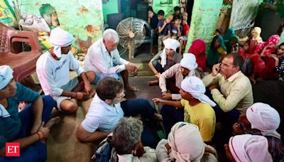 Rahul Gandhi visits Hathras: Consoles families of stampede victims - ​Rahul Gandhi's condolence visit​