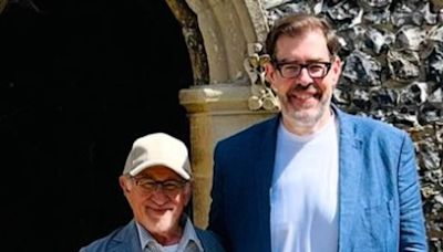 Richard Osman shares sweet snap posing withSteven Spielberg