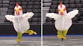 Skater In Inflatable Chicken Suit Wins Unique Competition With Hilarious And Impressive Routine