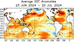 Nuevos mapas y gráficos de la NOAA, muestran el avance del fenómeno de La Niña - La Tercera