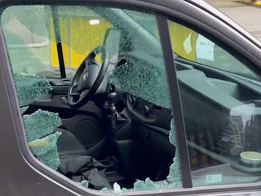 Olympic champion robbed as van is broken into in horror smash and grab