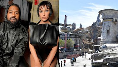 Kanye West's partner Bianca Censori seen walking around shoeless at Disneyland, where bare feet are prohibited