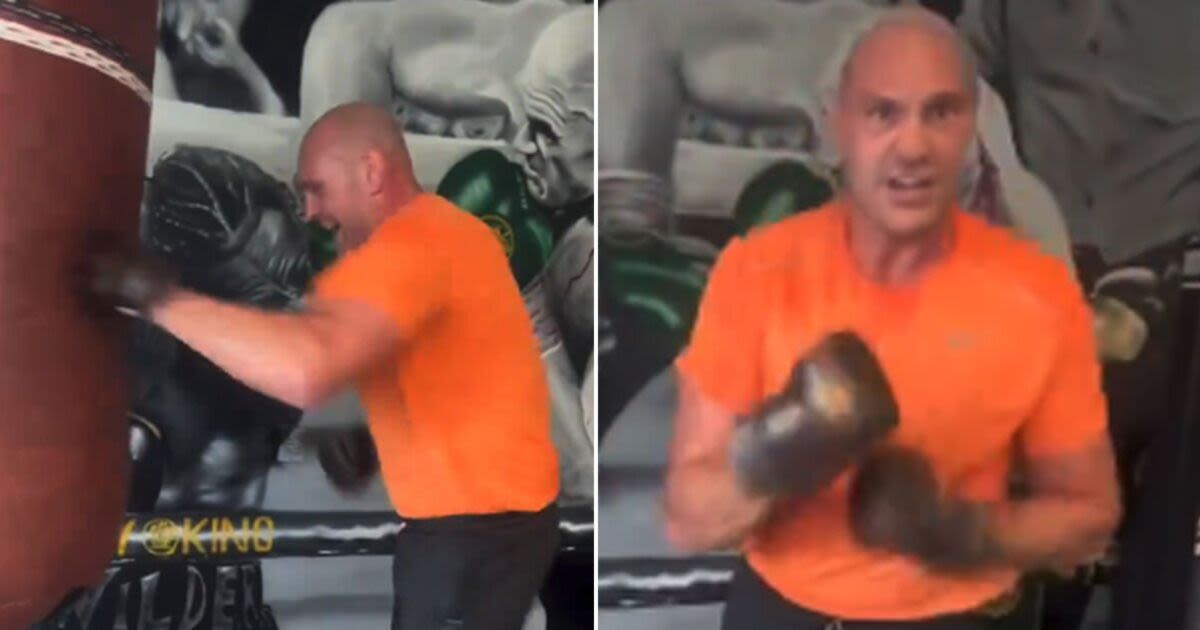 Tyson Fury back in gym with Oleksandr Usyk warning days after being escorted fro