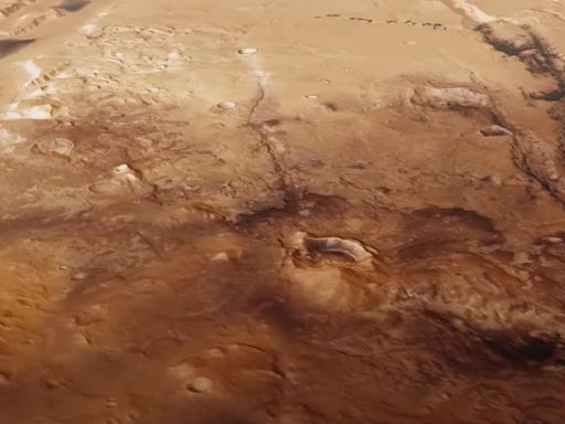 Vuela sobre las trincheras de Nili Fossae en Marte