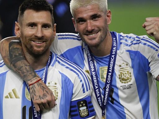 "Fue por él": Rodrigo De Paul confesó que llanto de Messi fue inspiración en la final de la Copa América - El Diario NY