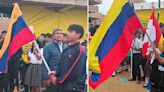 Escolares entonan himno de Perú y Venezuela por semana de la Paz previo a Fiestas Patrias