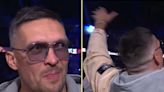 Oleksandr Usyk pauses interview to belt out Sweet Caroline at Chisora vs Joyce