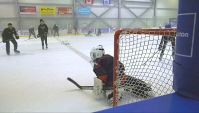 'Dream come true': Free goalie camp helps Alberta mom honour her boys