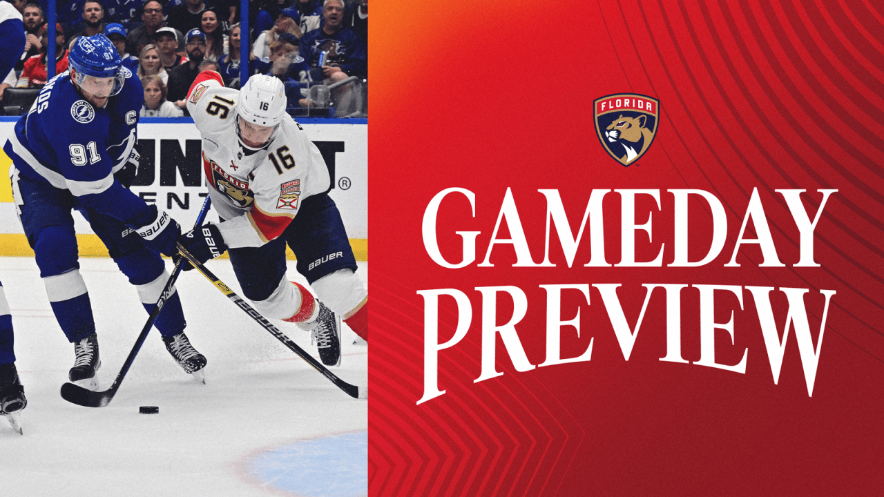 PREVIEW: Panthers try to complete sweep of Lightning in Game 4 | Florida Panthers