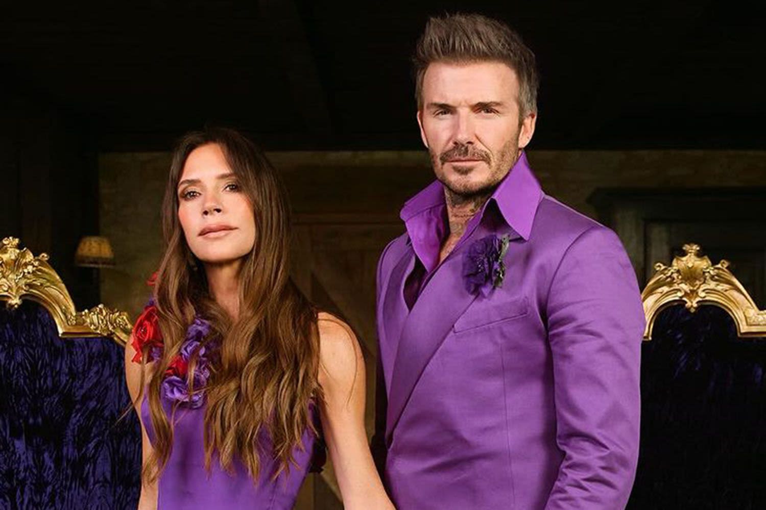 David and Victoria Beckham Joke About Slipping into Wedding Outfits for 25th Anniversary: ‘They Still Fit!’