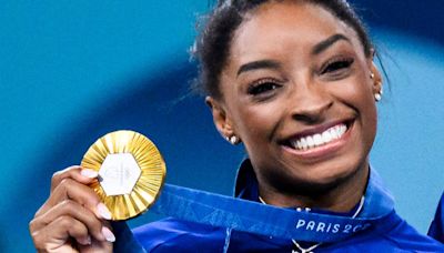 Simone Biles Trolls Her ‘Haters’ With An Iconic Necklace After Her 6th Gold Medal Win