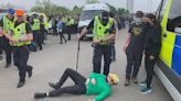 Police officer bitten and five others injured at pro-Palestinian demo