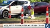 Vigil held for construction worker killed in Hartford