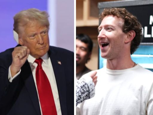Mark Zuckerberg calls Donald Trump a 'badass' after the former president threatened him with prison