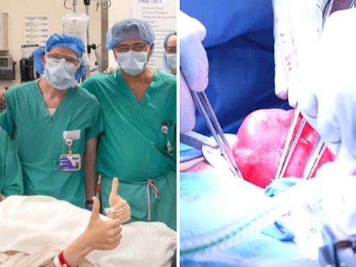 Man stays awake and witnesses his own surgery after getting kidney from childhood best friend. Watch
