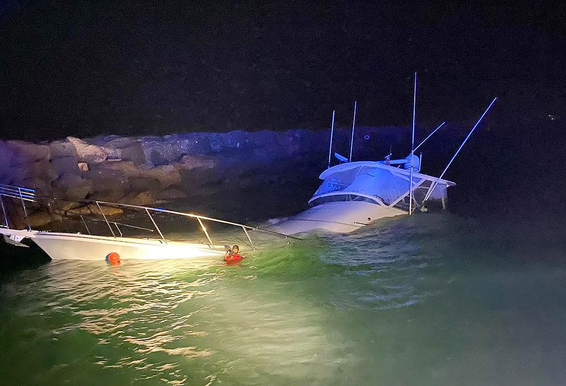 Power boat slams into Long Beach jetty, killing one and injuring 10 others