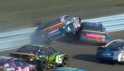 William Byron Lands on Brad Keselowski After Being Launched into Armco Barriers