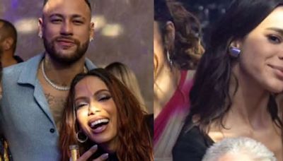 Climão? Na festa de Anitta, Neymar ignora Bruna Marquezine e cola em Jade Picon