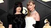 Taylor Swift Touches Up Lana Del Rey's Hair and Lipstick as They Escape the Rain and Head into 2024 Grammys: Watch!