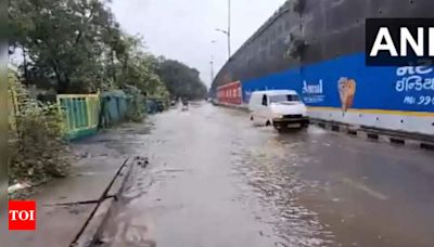 Heavy rain continues to lash Gujarat, causing road closures, flooding in cities | Ahmedabad News - Times of India