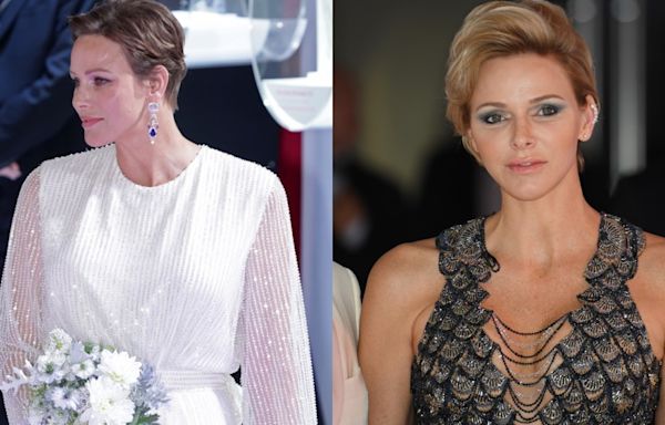 Princess Charlene of Monaco’s Red Cross Ball Dresses Through the Years: Dazzling in Crystals, Seeing Silver in Versace and More Looks