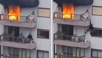 Firefighter risks all to save 6-year-old boy trapped in flames. Daring rescue video is viral
