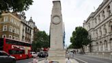 Pro-Palestinian activists held after protest at UK war memorial