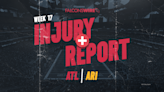 Falcons Week 17 injury report: Elijah Wilkinson OUT Wednesday