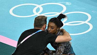 Paris Olympics: Simone Biles appears to tweak left leg during gymnastics qualifier, still dominates