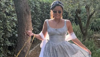 Ashley Park’s gingham corset dress is Italian summer perfection