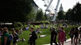 London set for hottest day of the year before thunderstorms end week of fine weather