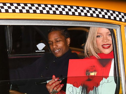 Rihanna & A$AP Rocky Board Old-Fashioned NYC Yellow Taxi for Mother's Day